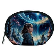 Enchanting Fantasy Night Sky Scene Accessory Pouch (medium) by ExtraGoodSauce