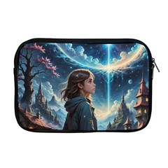 Enchanting Fantasy Night Sky Scene Apple Macbook Pro 17  Zipper Case by ExtraGoodSauce