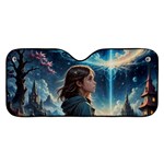 Enchanting Fantasy Night Sky Scene Car Windshield Sunshade Front