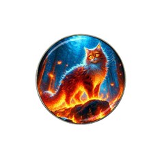 Enchanted Fire Feline Hat Clip Ball Marker (10 Pack)