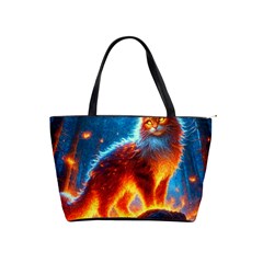 Enchanted Fire Feline Classic Shoulder Handbag