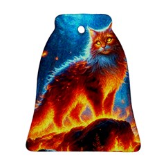 Enchanted Fire Feline Ornament (bell)