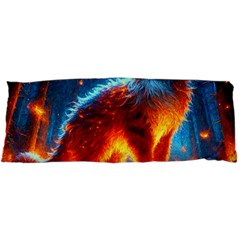 Enchanted Fire Feline 15 x40  Body Pillow Case Dakimakura (two Sides) by ExtraGoodSauce