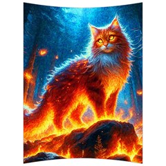 Enchanted Fire Feline Back Support Cushion by ExtraGoodSauce