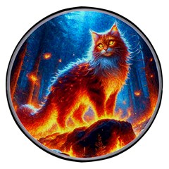 Enchanted Fire Feline Wireless Fast Charger(black) by ExtraGoodSauce