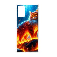 Enchanted Fire Feline Samsung Galaxy Note 20 Tpu Uv Case by ExtraGoodSauce