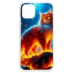 Enchanted Fire Feline Iphone 12/12 Pro Tpu Uv Print Case by ExtraGoodSauce