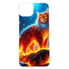 Enchanted Fire Feline Iphone 15 Pro Tpu Uv Print Case by ExtraGoodSauce