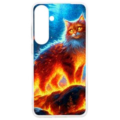 Enchanted Fire Feline Samsung Galaxy S24 Ultra 6 9 Inch Tpu Uv Case by ExtraAwesomeSauce