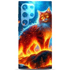 Enchanted Fire Feline Samsung Galaxy S24 Ultra 6 9 Inch Black Tpu Uv Case by ExtraAwesomeSauce