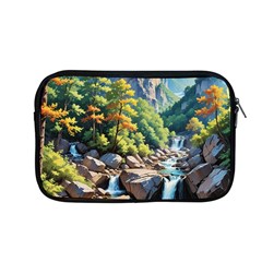 Serene Mountain Waterfall Landscape Apple Macbook Pro 13  Zipper Case by ExtraAwesomeSauce