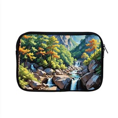 Serene Mountain Waterfall Landscape Apple Macbook Pro 15  Zipper Case by ExtraGoodSauce