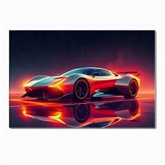 Futuristic Sports Supercar Postcards 5  X 7  (pkg Of 10) by AIDreaming