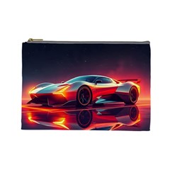 Futuristic Sports Supercar Cosmetic Bag (large) by AIDreaming