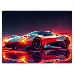 Futuristic Sports Supercar Premium Plush Fleece Blanket (extra Small)