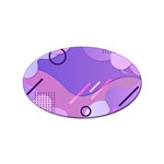 Colorful Labstract Wallpaper Theme Sticker (Oval) Front