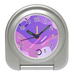 Colorful Labstract Wallpaper Theme Travel Alarm Clock Front