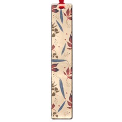 Leaves Pattern Teal Seamless Fall Large Book Marks