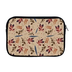 Leaves Pattern Teal Seamless Fall Apple MacBook Pro 17  Zipper Case