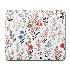 Flowers Design Floral Large Mousepad