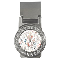 Flowers Design Floral Money Clips (cz) 