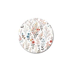 Flowers Design Floral Golf Ball Marker (4 Pack)