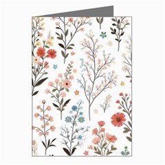 Flowers Design Floral Greeting Cards (pkg Of 8)