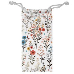 Flowers Design Floral Jewelry Bag