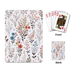 Flowers Design Floral Playing Cards Single Design (rectangle)