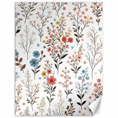 Flowers Design Floral Canvas 12  X 16 