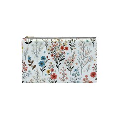 Flowers Design Floral Cosmetic Bag (small)