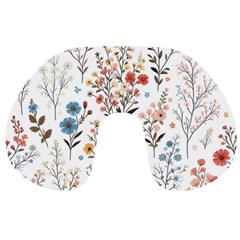 Flowers Design Floral Travel Neck Pillow