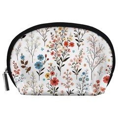 Flowers Design Floral Accessory Pouch (large)