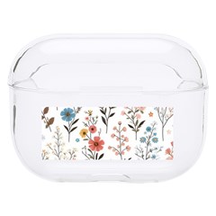 Flowers Design Floral Hard Pc Airpods Pro Case by Posterlux