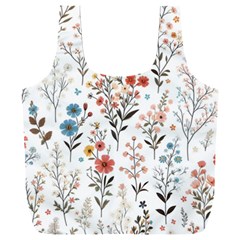 Flowers Design Floral Full Print Recycle Bag (xxxl) by Posterlux