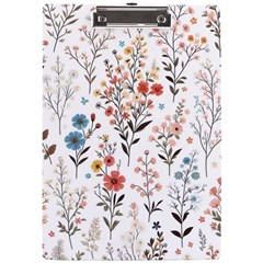 Flowers Design Floral A4 Acrylic Clipboard