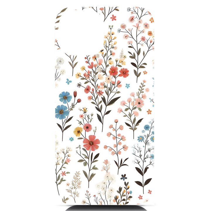 Flowers Design Floral iPhone 14 Black UV Print Case