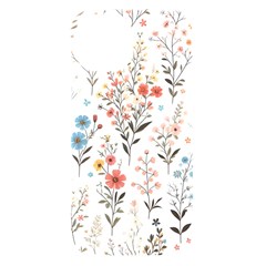 Flowers Design Floral Iphone 15 Black Uv Print Pc Hardshell Case