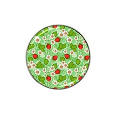 Strawberries Pattern Seamless Hat Clip Ball Marker (10 Pack)