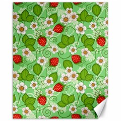 Strawberries Pattern Seamless Canvas 16  X 20 