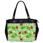 Strawberries Pattern Seamless Oversize Office Handbag (2 Sides) Front