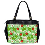 Strawberries Pattern Seamless Oversize Office Handbag (2 Sides) Back