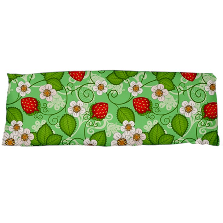 Strawberries Pattern Seamless One Side Body Pillow Cases