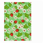 Strawberries Pattern Seamless Large Garden Flag (Two Sides) Front