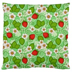 Strawberries Pattern Seamless Large Cushion Case (one Side)