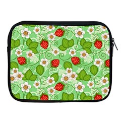 Strawberries Pattern Seamless Apple Ipad 2/3/4 Zipper Cases