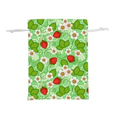 Strawberries Pattern Seamless Lightweight Drawstring Pouch (s)