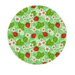 Strawberries Pattern Seamless Mini Round Pill Box (pack Of 3)