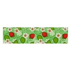 Strawberries Pattern Seamless Banner And Sign 4  X 1 