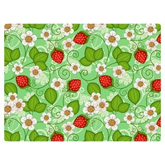 Strawberries Pattern Seamless Premium Plush Fleece Blanket (extra Small)